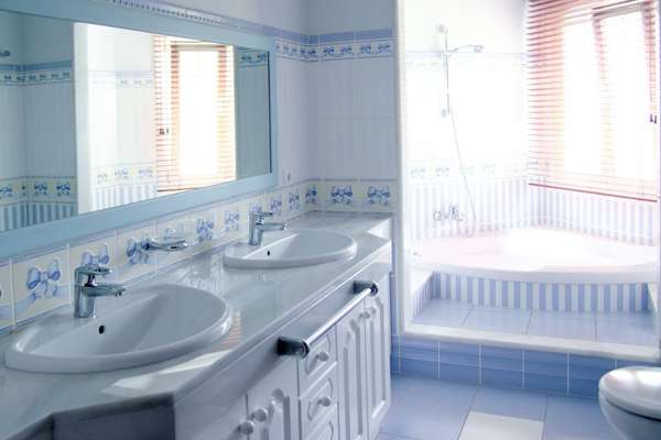 Add Mirrors Above a Double Sink Vanity