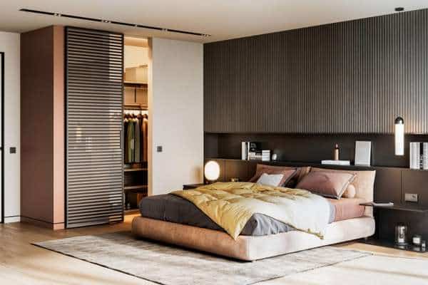 Hang a Sliding Door Divider in  Divide a Bedroom Into two Rooms