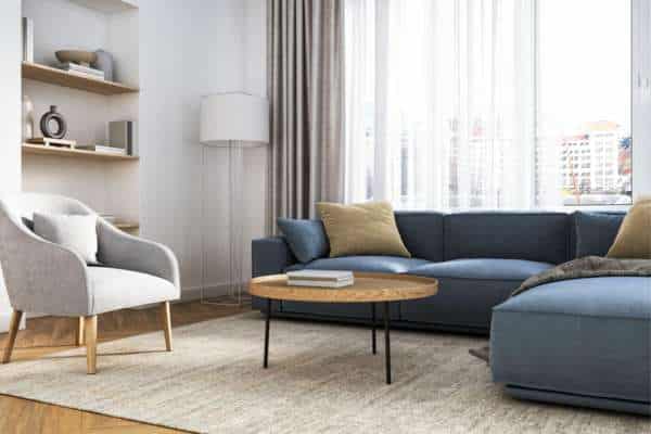 Balance With Rugs in Arrange An L-shaped Sofa in The Living Room
