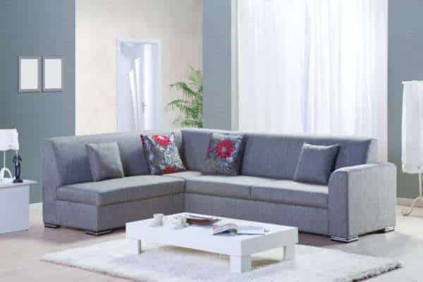 L Shaped Sofas With Padded Backs