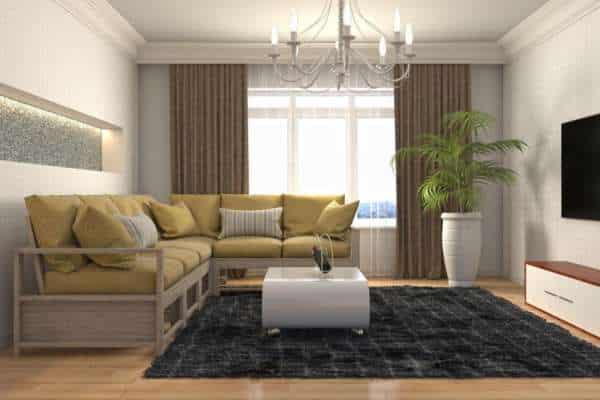 Style With Pillows in Arrange An L-shaped Sofa in The Living Room