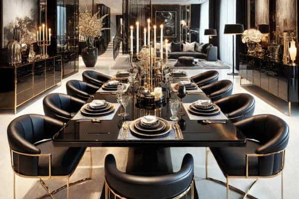 Luxury Black Dining Tables for High-End Homes