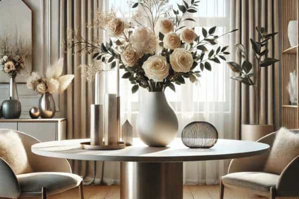 Modern Round Dining Table Centerpiece Ideas