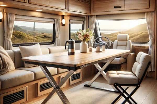 Stylish and Durable RV Dining Table Designs