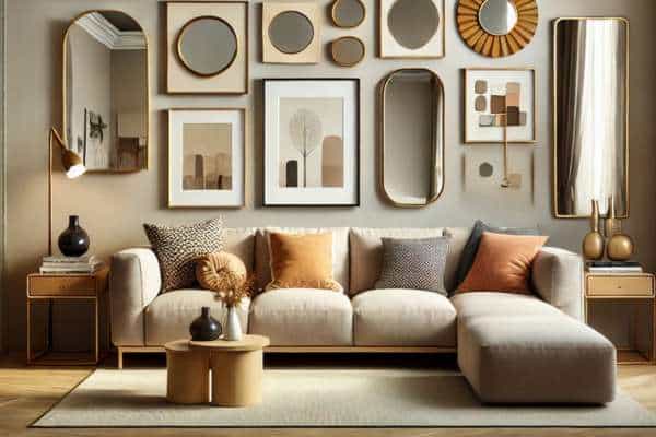 As a Gallery Wall Accent Piece for Put Mirror In Living Room