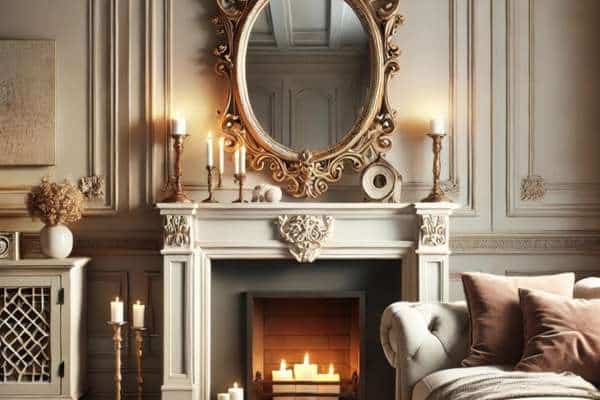 Over the Fireplace for a Classic Look for Put Mirror In Living Room