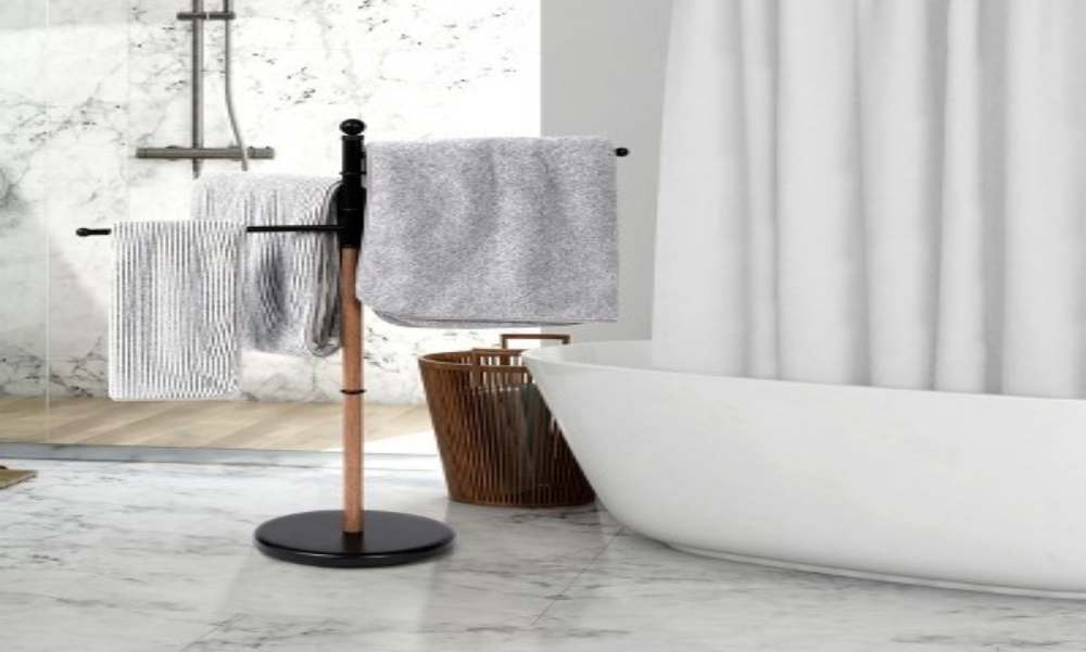 Decorate Bathroom Counter With Towel Holders 