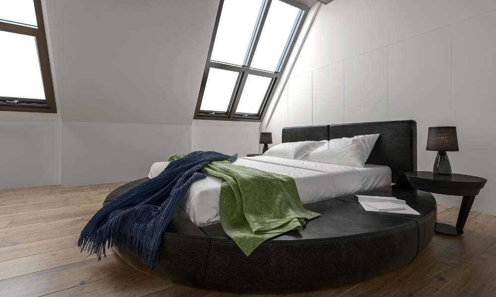 Slanted Wall Bedroom