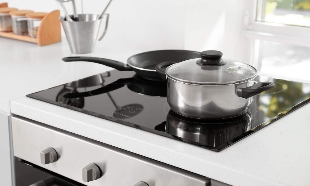 Storing Parinis pots and pans in the pantry