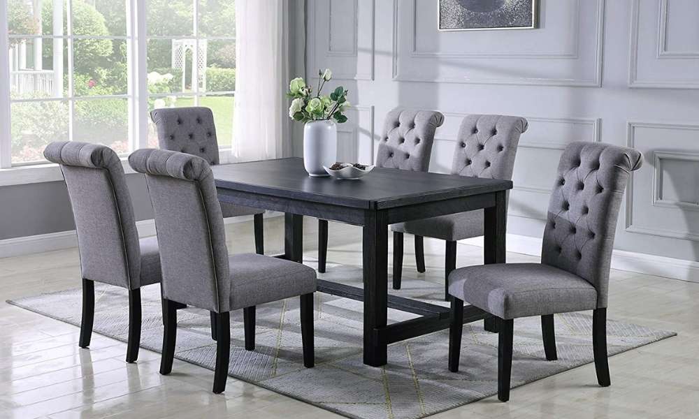 Antiqued Gray Wooden Table