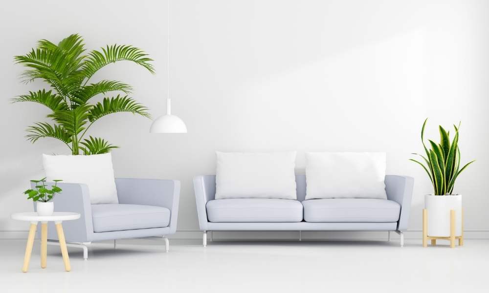 Back To Back White Sofa