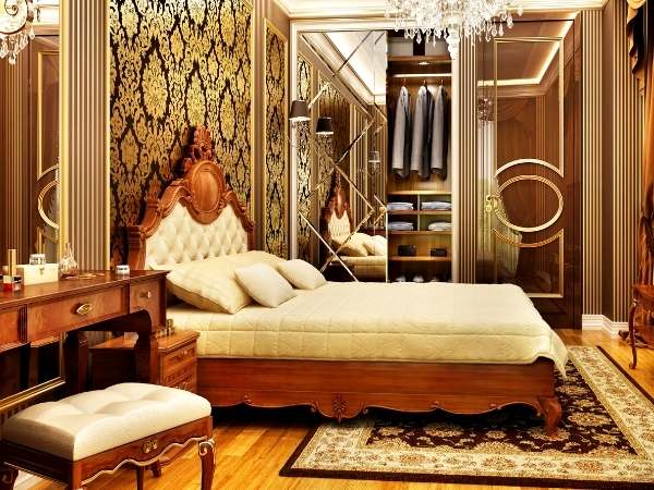 Gold Bedroom Bed