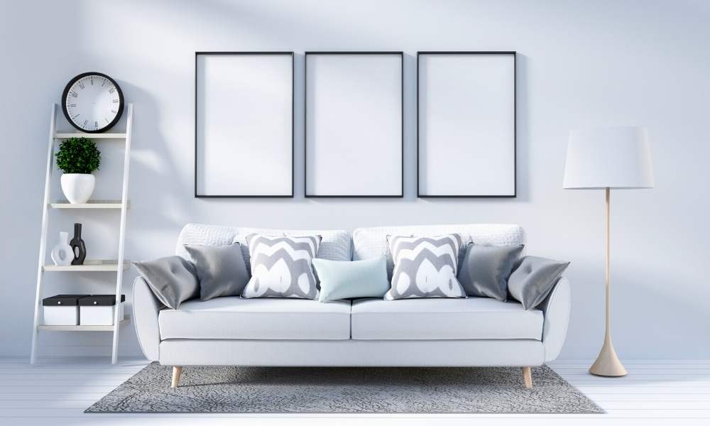 Low-Rise White Sectional