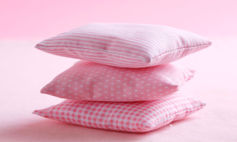 Pink Tufted Couch Pillow