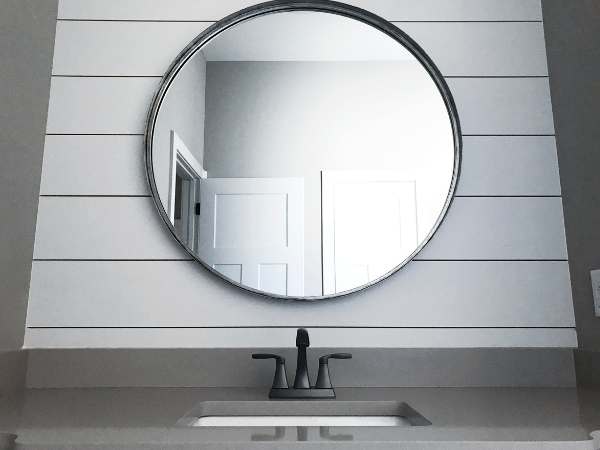 Rustic Wood Bathroom Mirror