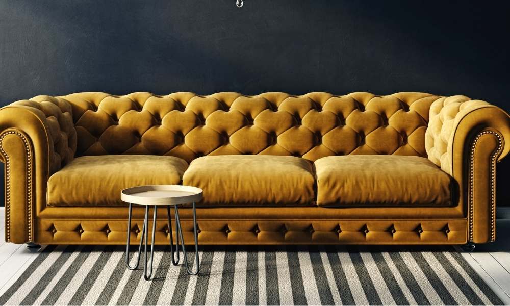 Tufted Velvet 3-Seater couch  