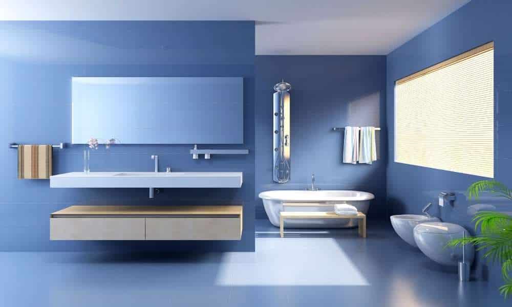 What are blue bathroom ideas? 