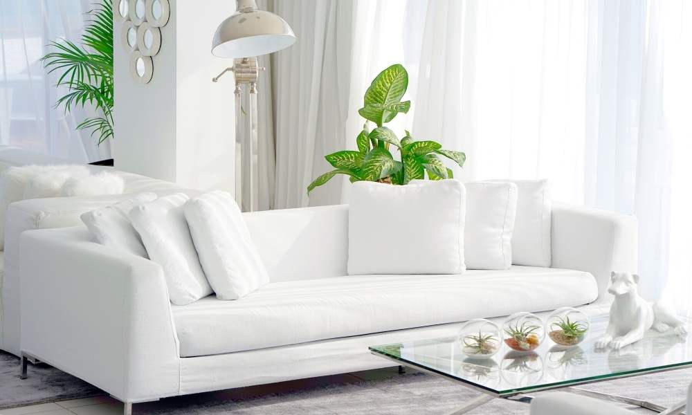 White Sofa With Performance Fabric