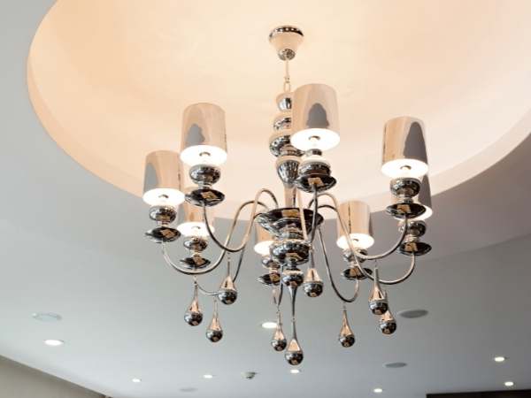 Bathroom Ceiling With Chandelier