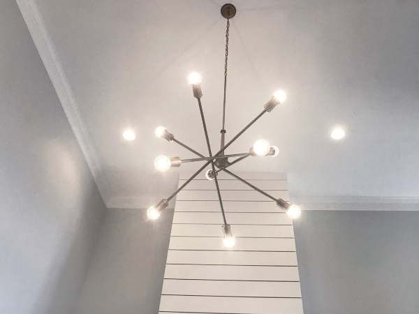 Bathroom Ceiling With Statement Lights