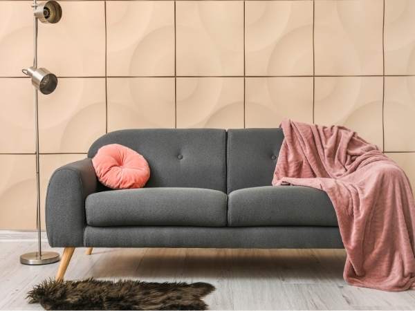 Beige Carpet With Grey Sofa