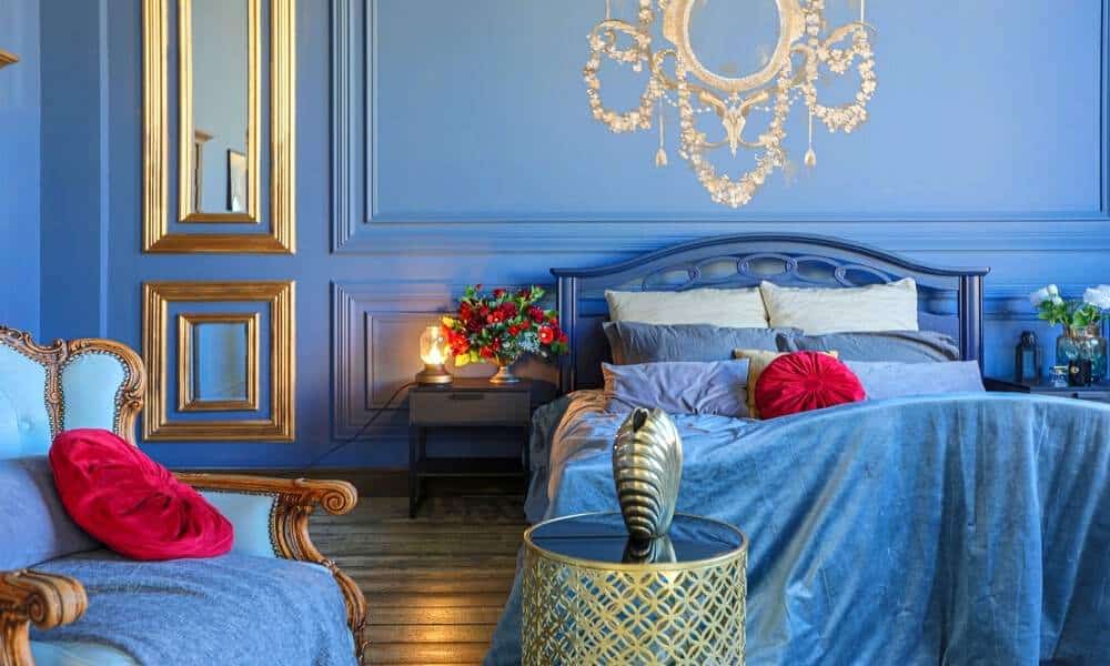 Blue And Gold Bedroom Ideas
