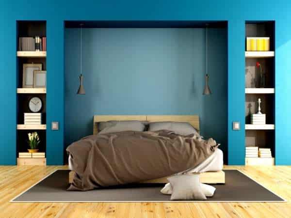 Blue Bedroom Storage