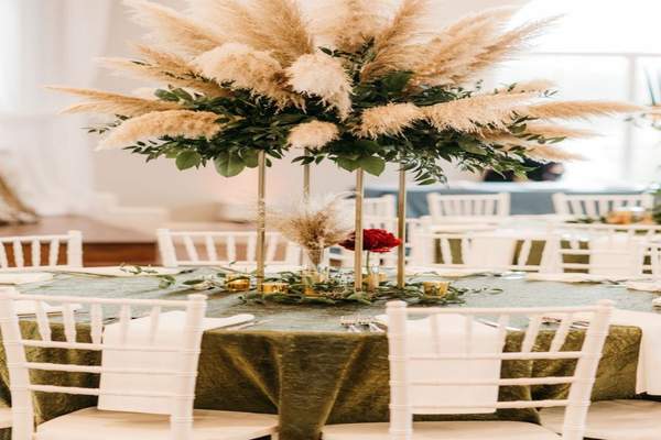 Boho Feel To Your Outdoor Table With Pampas Grass