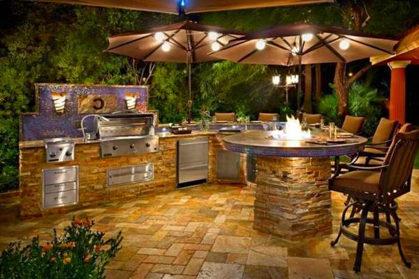 Increase Light Fixtures outdoor kitchen light ideas