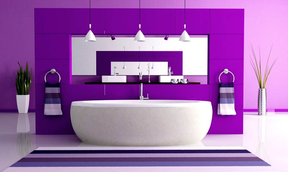 Purple And Gray Bathroom Ideas