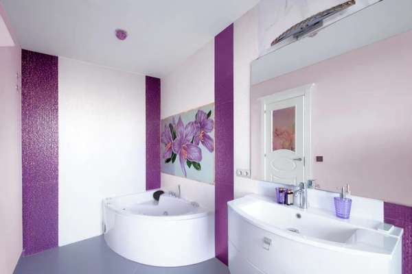 Purple And Gray Bathroom Make Your Home More Romantic