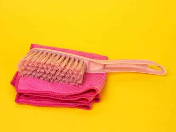 Scrub The Fabric With A Soft Bristle Brush 