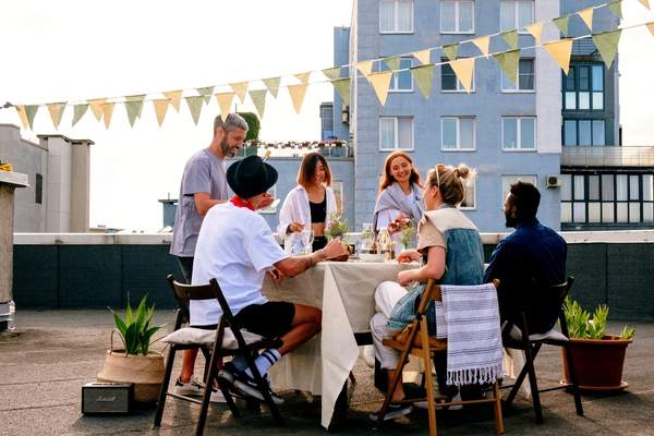 Set a table for weekend brunch