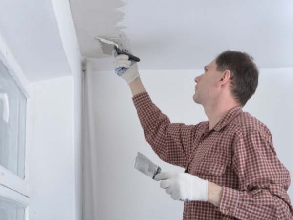 Skinny Wood Slat Bathroom Ceiling