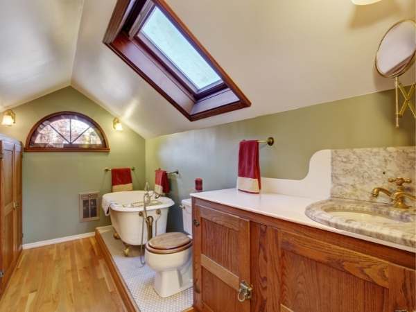 Vaulted Bathroom Ceiling