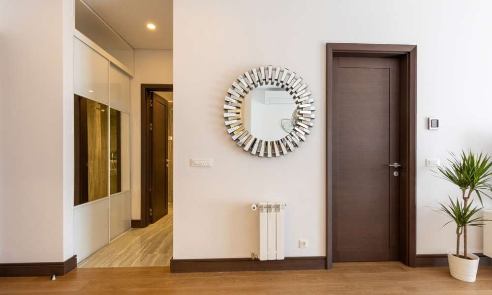  Mirror bedroom door decoration