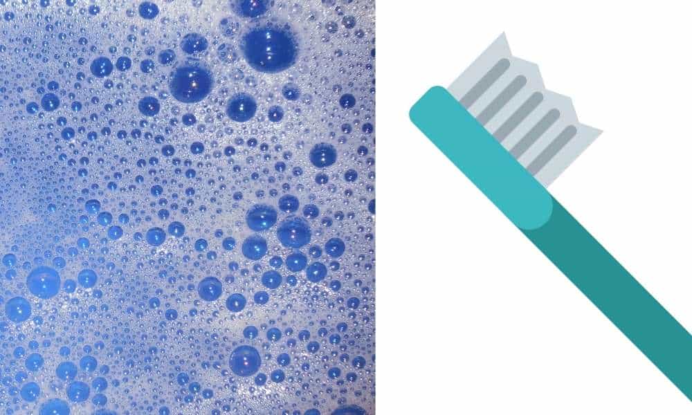 A Toothbrush To Apply Bubbles