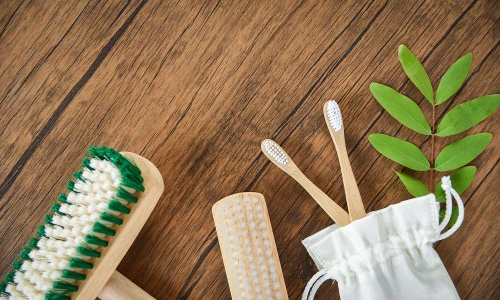 A Toothbrush  To Clean Rattan Dining Chairs