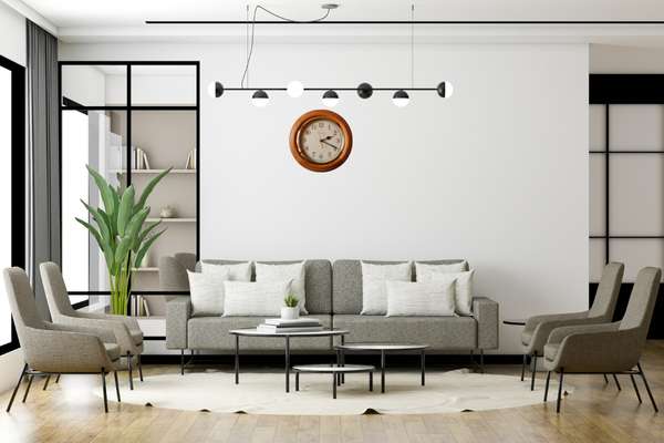 Vintage Style For Living Room Wall Clock Decor Ideas