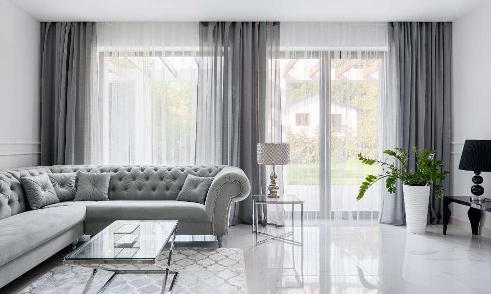 gray couch is classic color