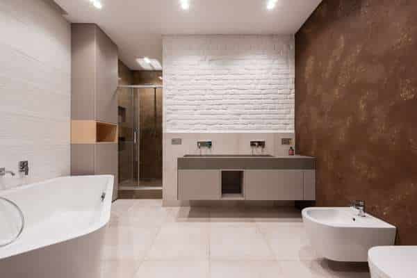 Toto Tile Toilet for Brown Bathroom Decor Ideas