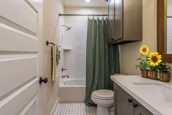 Shower Curtain Rod  for Sunflower Bathroom Ideas