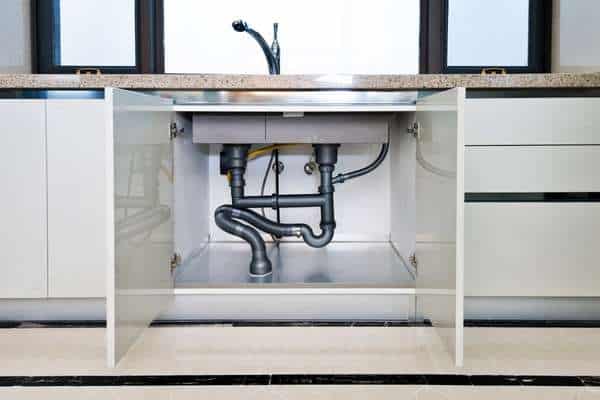 Under-Sink Storage for Corner Kitchen Sink Ideas
