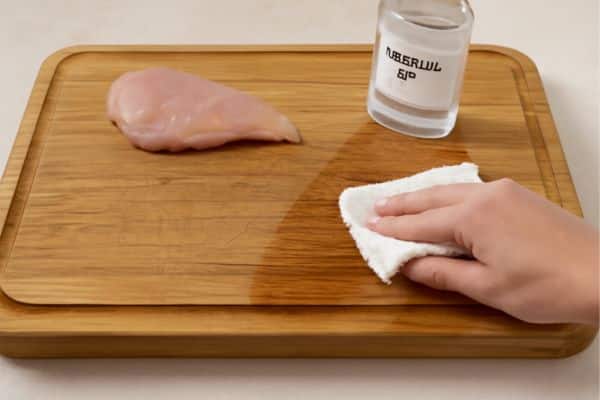 How to Sanitize a Wooden Cutting Board After Chicken
