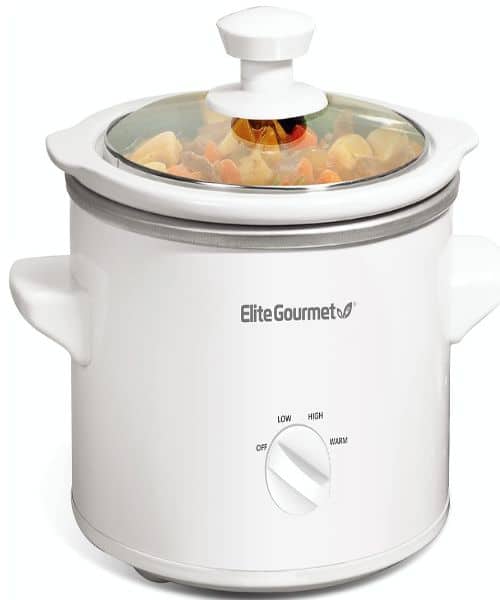 01. Elite Gourmet MST-250XW 1.5Qt Electric Slow Cooker