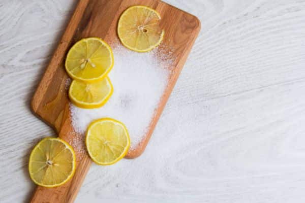 Deep Clean with Salt and Lemon (for Wooden Boards)
