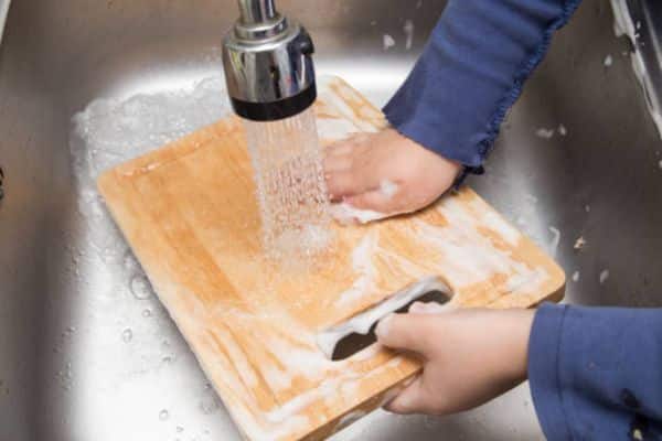 Wash with Soap and a Scrub Brush
