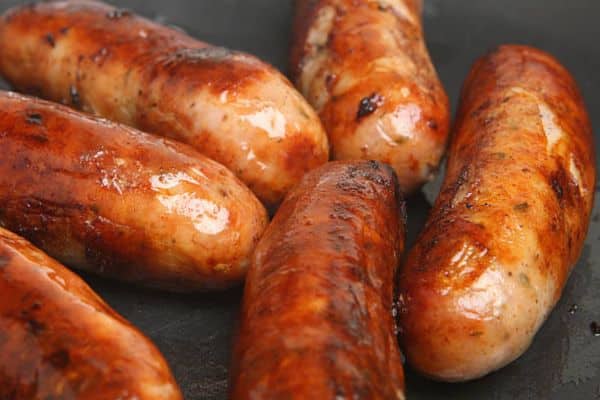 Step 1: Brown the brats (optional) to Cook Brats in Slow Cooker