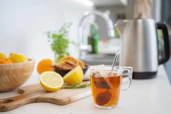 Cleaning an Electric Kettle With Lemon
