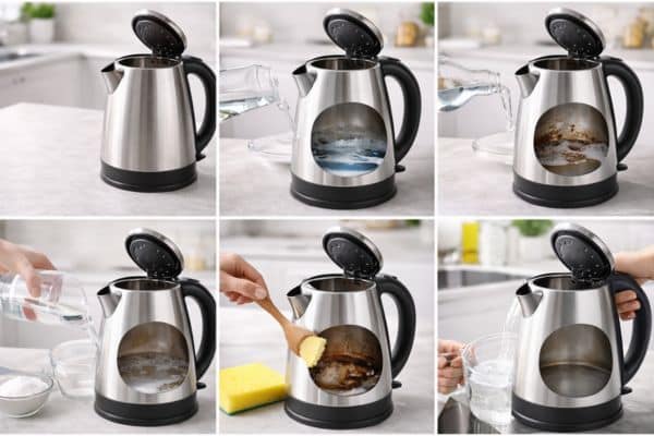 My Step-By-Step Method To Clean Burnt Milk From an Electric Kettle